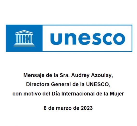 Mensaje de la Directora General de la UNESCO.